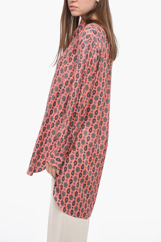 Paisley Printed Collarless Shirt