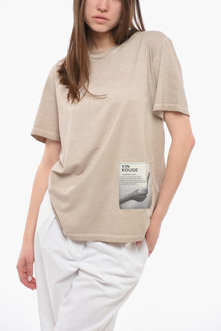 MM6 T-Shirt VIN ROUGE Girocollo