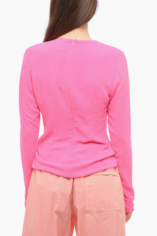 Blusa ZELDA con Dettaglio Cut Out e Doppio Nodo Frontale
