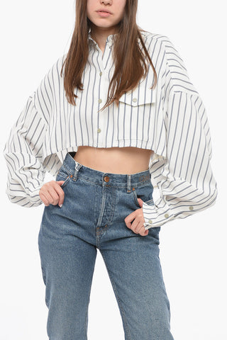 Cropped LAMIA Shirt with Asymmetric Design