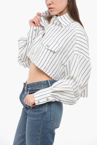 Cropped LAMIA Shirt with Asymmetric Design