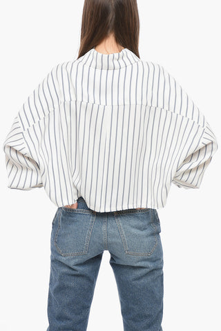 Cropped LAMIA Shirt with Asymmetric Design