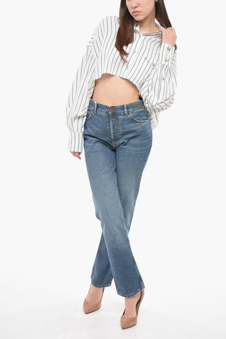 Cropped LAMIA Shirt with Asymmetric Design