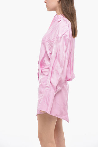 Viscose SILVYE Minidress with All Over Logoed Pattern
