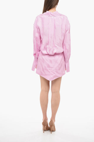 Viscose SILVYE Minidress with All Over Logoed Pattern