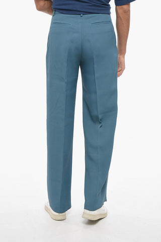 Double Pleated Straight Fit Pants