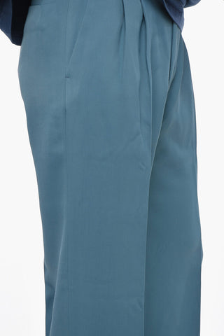 Double Pleated Straight Fit Pants