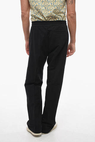 Cotton Sweatpants with Jewel Drawstring