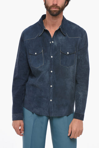 Suede Leather Shirt