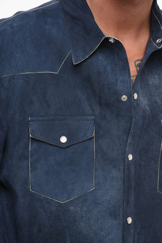 Suede Leather Shirt