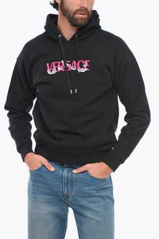 Mitchel Fit Hoodie with Printed Logo