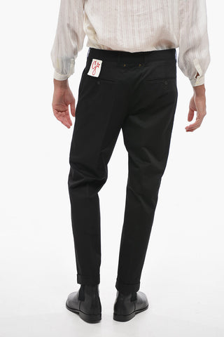Slim Fit Chino Pants With Ankle Cuffs