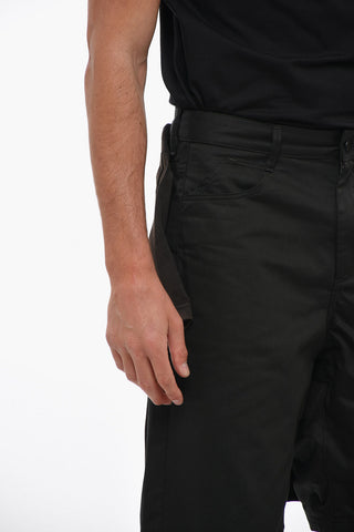 Shorts In Cotone Con T-shirt Cucita