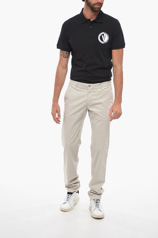 GIORGIO Cotton Chinos Pants with Belt Loops