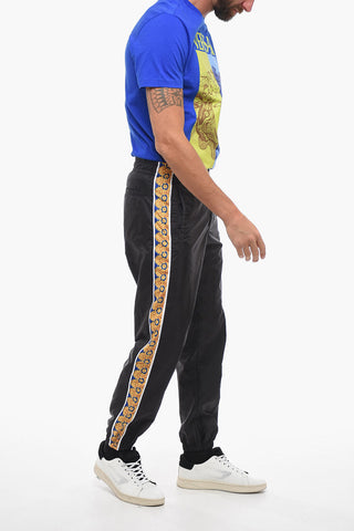 Joggers in Nylon LA GRECA con Bande Laterali a Contrasto