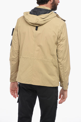 Utility Windbreaker With Removable Hood