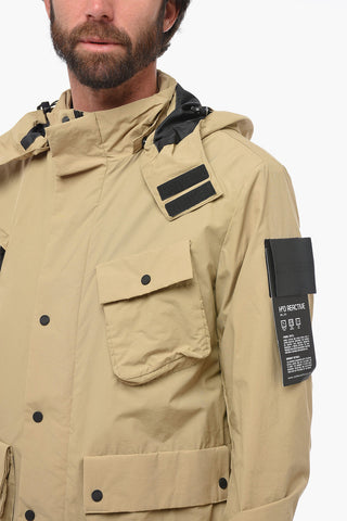 Utility Windbreaker With Removable Hood