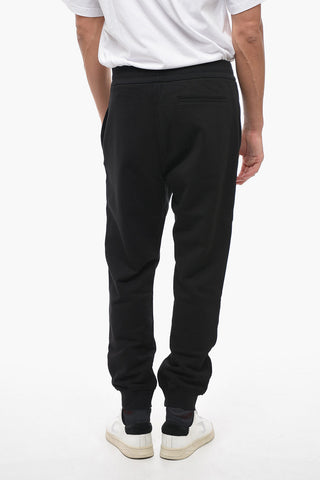 Cotton Sweatpants with Flocked Logo