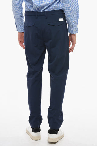 Pantaloni Regular Fit con Dettagli a Taglio Vivo