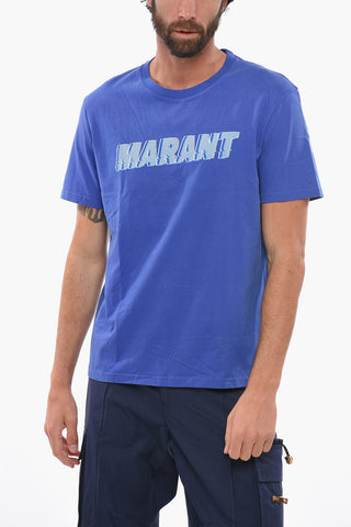 Crew Neck HONORE Printed Logo T-Shirt