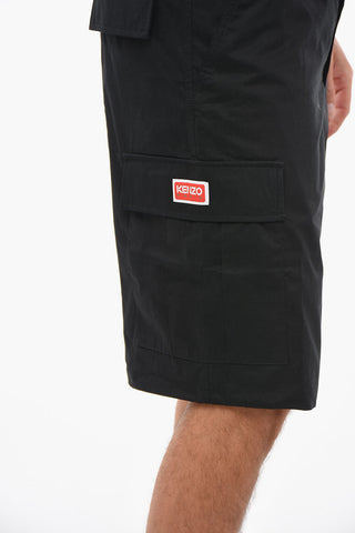 Cargo Shorts With Logo Patch