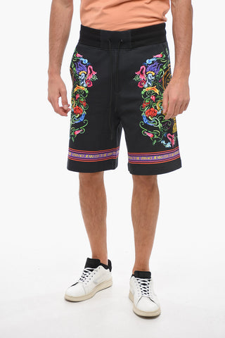 JEANS COUTURE Floral Printed GARDEN Cotton Shorts