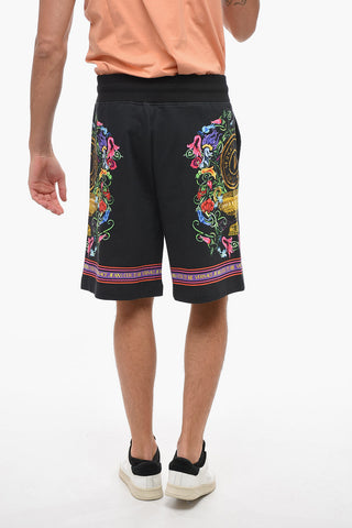 JEANS COUTURE Floral Printed GARDEN Cotton Shorts