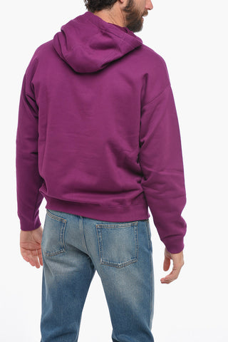 Fleece Cotton Hoodie with Terry Logo