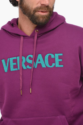 Fleece Cotton Hoodie with Terry Logo