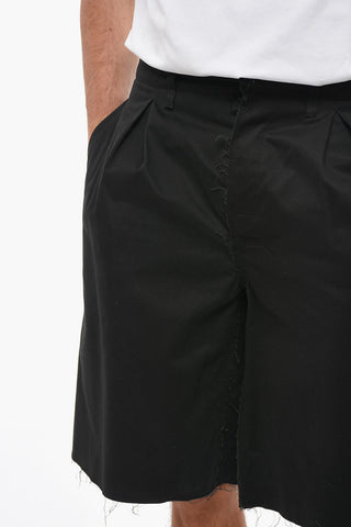 Shorts Con Pince E Dettagli Raw Cut