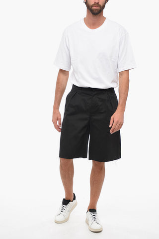 Shorts Con Pince E Dettagli Raw Cut
