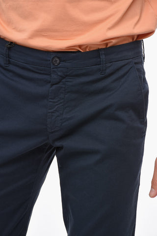 GIORGIO Pantaloni Chino in Cotone con Passanti