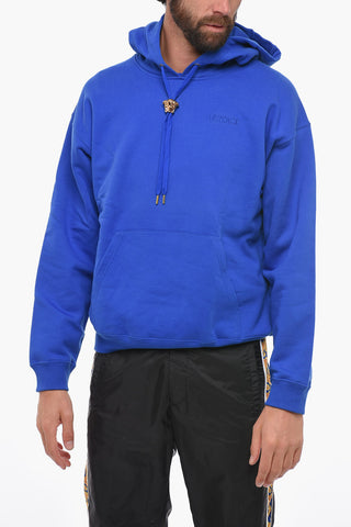Felpa Hoodie in Cotone con Coulisse Gioiello