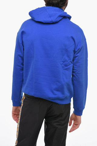 Felpa Hoodie in Cotone con Coulisse Gioiello