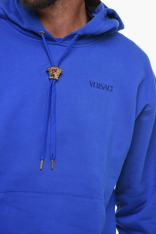 Felpa Hoodie in Cotone con Coulisse Gioiello
