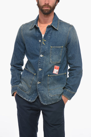 Giubbotto In Jeans Con tasche