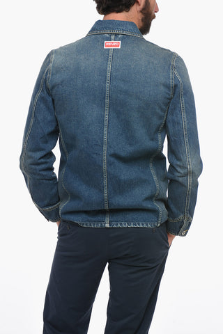 Giubbotto In Jeans Con tasche