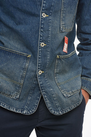 Giubbotto In Jeans Con tasche