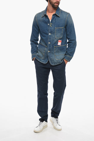 Giubbotto In Jeans Con tasche