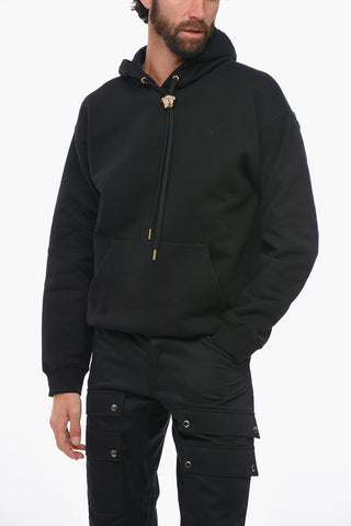 Felpa Hoodie in Cotone con Coulisse Gioiello
