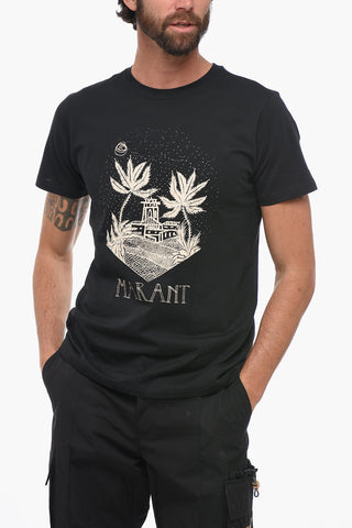 Crew Neck ZAFFERH Printed T-Shirt