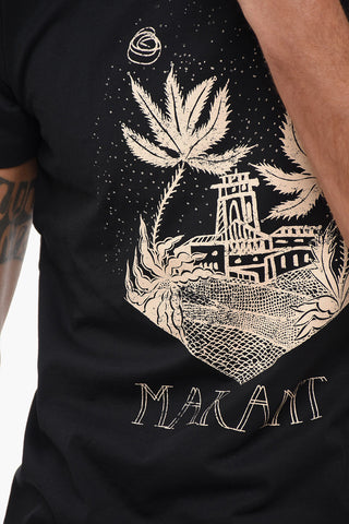Crew Neck ZAFFERH Printed T-Shirt