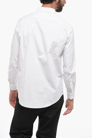 Italian Collar Long Sleeved Shirt