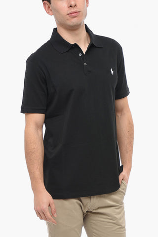 Embroidered Logo Slim Fit Polo