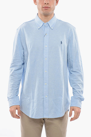 Piquet Cotton Polo with Embroidered Logo