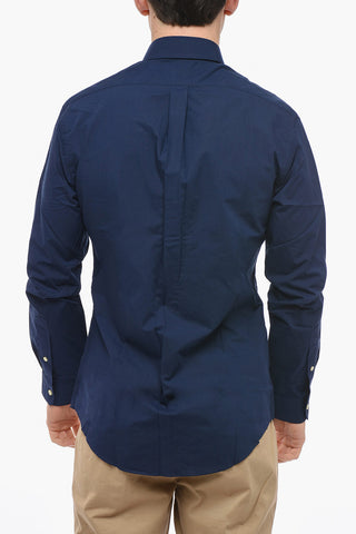 Camicia Button-down in Cotone Stretch