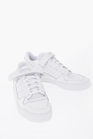 Solid Color Leather FORUM Low-Top Sneakers