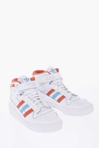 Leather FORUM MID Sneakers with Contrasting Details