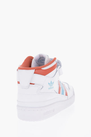 Leather FORUM MID Sneakers with Contrasting Details