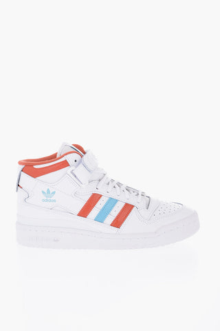 Leather FORUM MID Sneakers with Contrasting Details